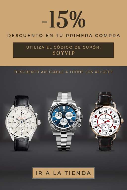Ofertas en relojes Colomer & Sons + 15% dto. extra