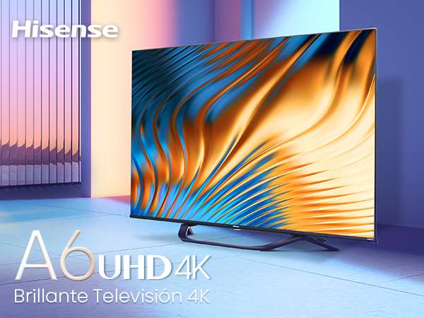 Tv 43" Hisense 43A63H 4K UHD Smart TV, Dolby Vision HDR, DTS Virtual X, Disney+, Netflix, Freeview Play and Alexa Built-in, Bluetooth, Wifi.