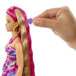 Barbie Totally Hair con temática de flores