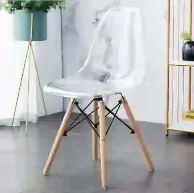 PACK 4 sillas EMA con patas de madera,