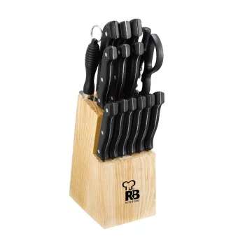 Set Completo de 15 Piezas de Cuchillos Renberg Tenessy con Bloque de Madera