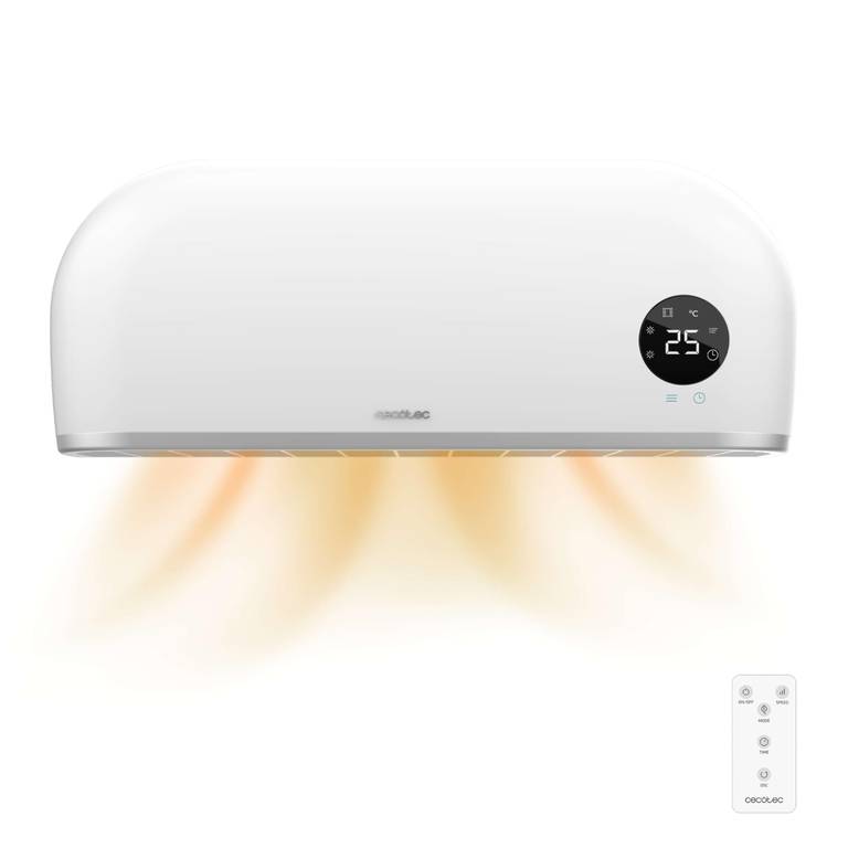 Cecotec ReadyWarm 2000 Max Box Ceramic: Calefactor Cerámico de Baño 2000W, Pantalla LED, Mando y Protección IPX2