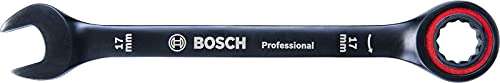 Bosch Professional :Juego 10 llaves combinadas con carraca