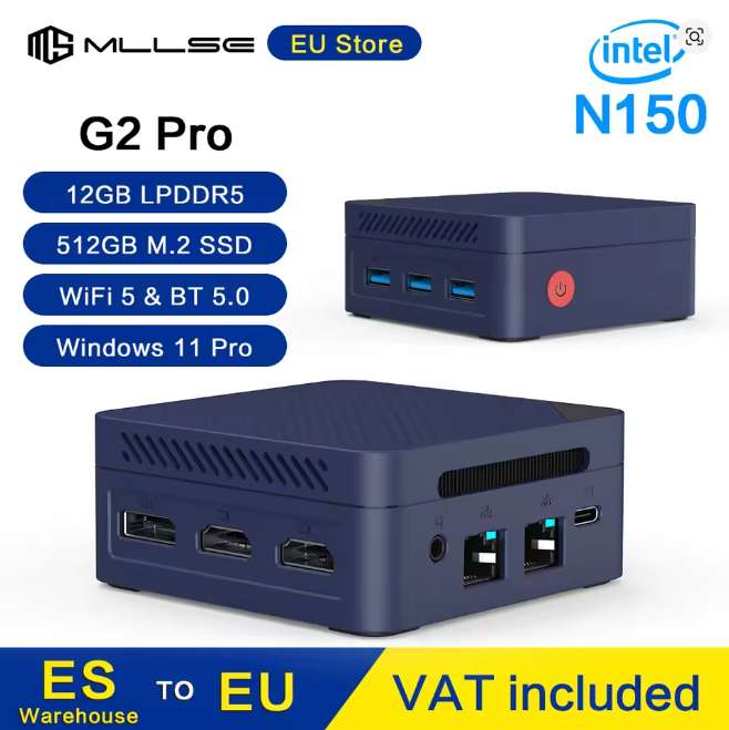Mini PC MLLSE G2 Pro, 12GB RAM, 512GB SSD, 103,40€ at AliExpress
