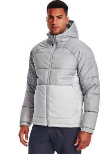 Anorak Under Armour con capucha Insulate Hooded - Gris (Tallas L-XL-3XL)