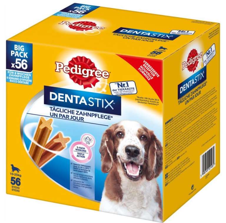 Pedigree Dentastix 168 uds para perros medianos