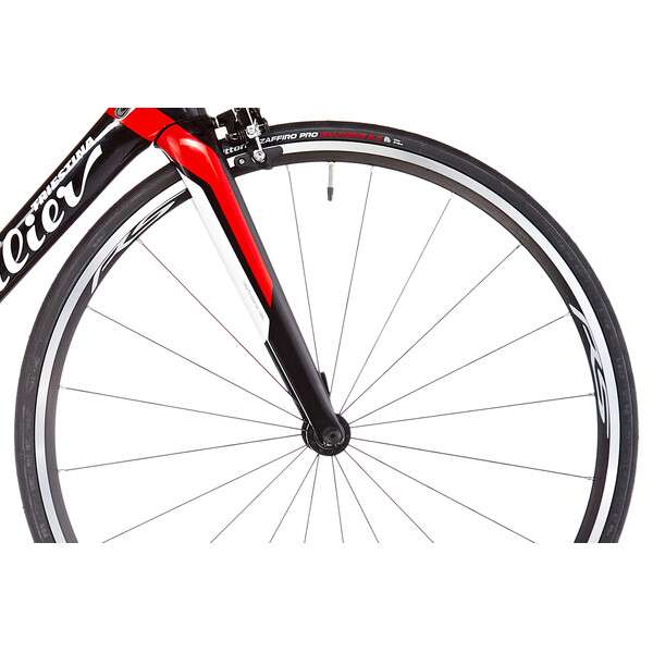 Bicicleta de carrera WILIER TRIESTINA GTR TEAM Shimano 105 R7000 34/50 Negro/Rojo