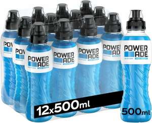 Pack de 12 Powerade Ice Storm Zero- Bebida isotónica refrescante deportiva sabor cítrico - Botella 500 ml