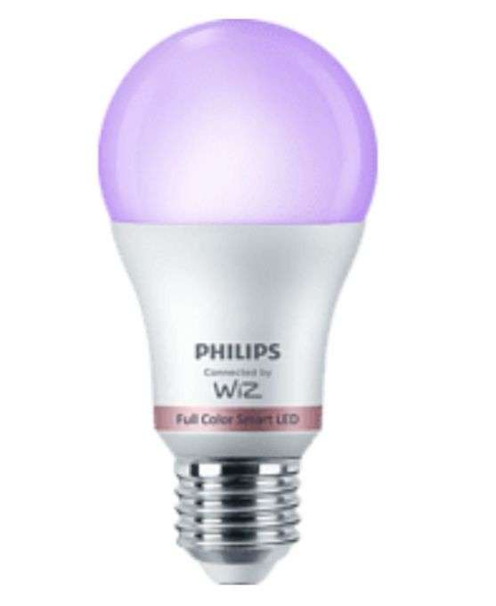 Bombilla inteligente - Philips Smart LED, 8,5 W (Eq. 60 W) A60 E27, Luces de colores, Wi-Fi, Blanco
