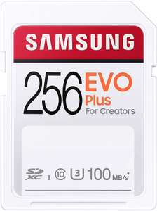 Samsung EVO Plus Tarjeta de Memoria de 256 GB SDXC UHS-I U3 100 MB/s Full HD & 4K