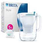 BRITA Jarra Filtrante Style | Incluye 5 Filtros MAXTRA PRO All-in-1 | Filtra hasta 150L | Elimina cosas raras | Sin BPA