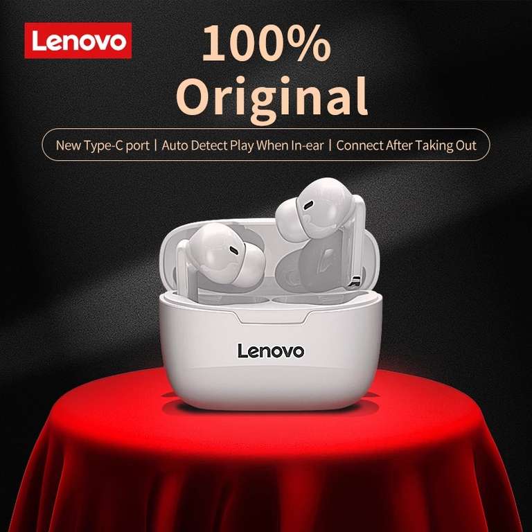 Lenovo-auriculares inalámbricos XT90 con TWS, cascos con Bluetooth 5,0, Control táctil, manos libres