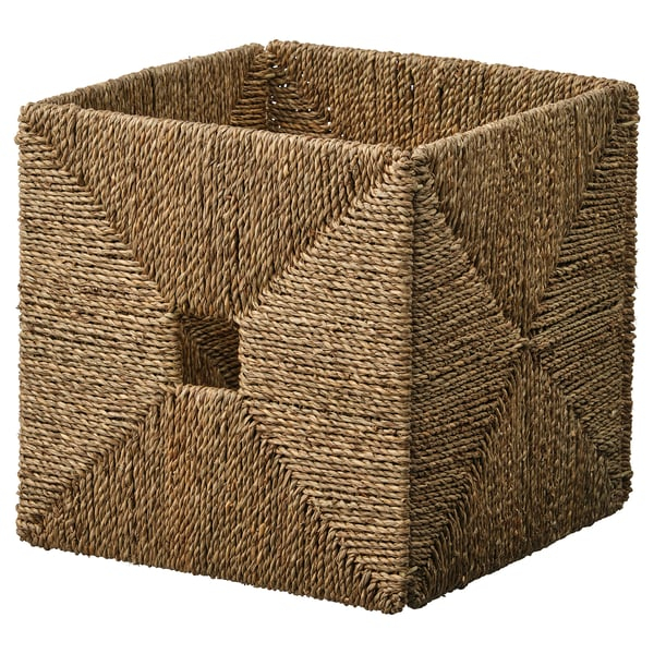 KNIPSA Cesta, junco marino, 32x33x32 cm