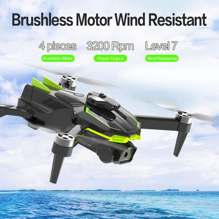 Dron con cámara 1080P, Motor sin Escobilla