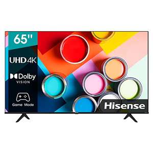 Hisense 65A6EG (65") 2022 Series - Smart TV 4K UHD con Dolby Vision HDR, DTS Virtual X, Freeview Play, Alexa Built-in, Bluetooth, Black