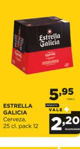 Pack 12 Estrella Galicia 25 cl (ingresan 2,20 en tarjeta) y otras cervezas (Alimerka)