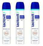 3x Lactovit - Desodorante Extra Eficaz con Microcápsulas Protect, 0% Alcohol, Anti-irritaciones y Eficacia 48H [1'83€/ud]