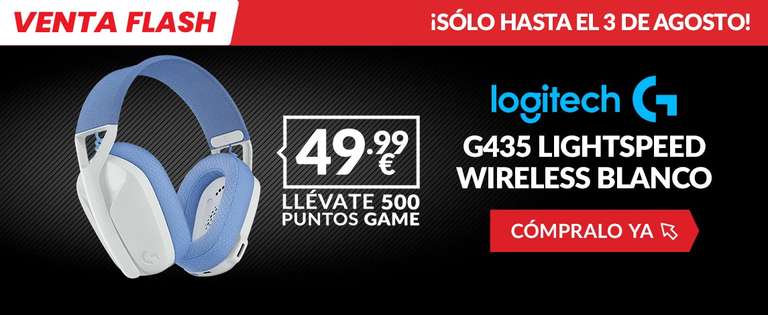 Logitech G435 LIGHTSPEED Wireless Gaming Headset Blanco