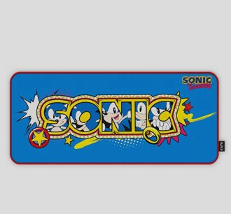 Alfombrilla Energy Sistem ESG Sonic Classic XXL (900x400mm, licencia SEGA oficial, bordes cosidos reforzados, base de goma, en Fnac)