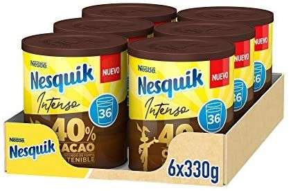 Nestlé Nesquik Intenso 40% Cacao - 6 x 330g (tb disponible el de 70% cacao)
