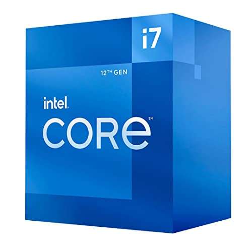 Intel Procesador Core i7-12700 de 12ª generación 2,1 GHz, 12 núcleos, LGA1700, RAM DDR4 y DDR5 hasta 128 GB)
