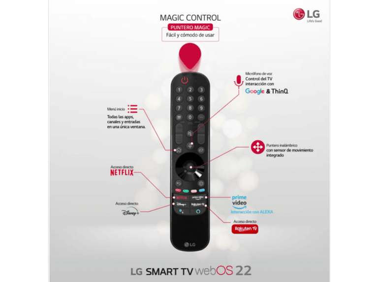 TV 55" Nanocell LG 55NANO816QA - 4K, Smart TV WebOS22, Procesador A5 Gen5, HDR10 Pro