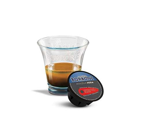 Caffè Borbone Café Mezcla Negra - 90 cápsulas (6 paquetes de 15) - Compatibles con las Cafeteras Nescafé* Dolce Gusto*