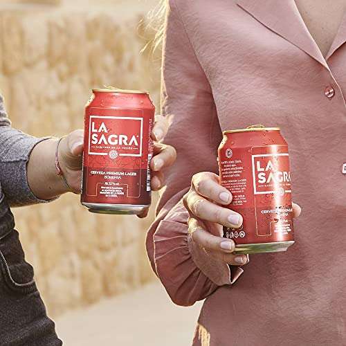 La Sagra Bohemia Cerveza Lager estilo Pilsener -pack 24 latas x 330 ml - Total: 7920 ml