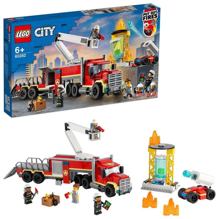 Kit de construcción LEGO City 60282 Unidad de Control de Incendios; (380 piezas) [NUEVO USUARIO 32.99€]