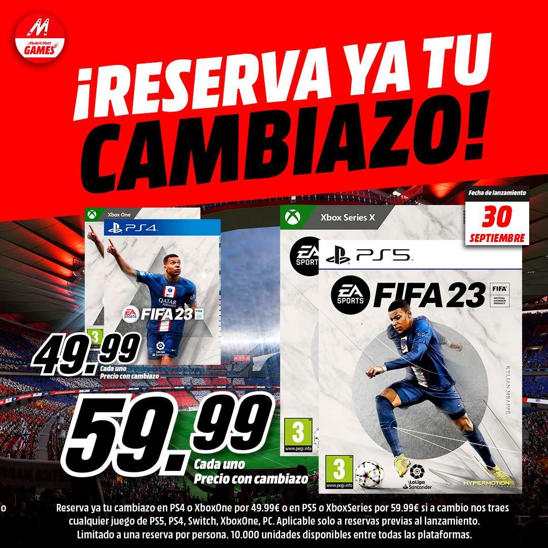 Converger mezcla Conciencia Fifa 23 con CAMBIAZO en MediaMarkt » Chollometro