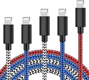 Cable carga rápida trenzado,de nylo.Para Phonen(pack5)