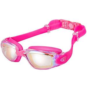 Gafas de Natación Unisex para Adultos y jóvenes, UV Protegido Espejo, Gran Angular de 180°, antivaho, protección UV