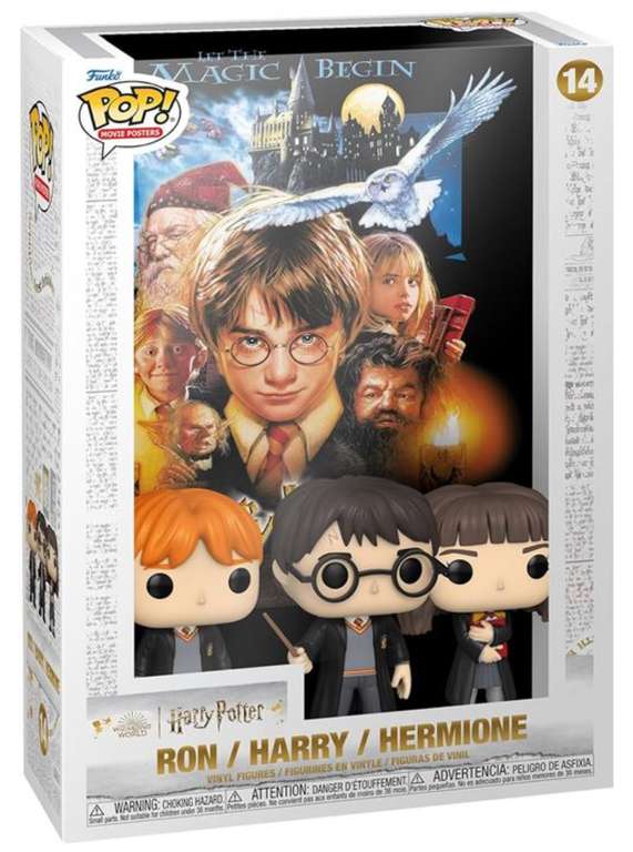 Figura Funko Harry Potter y la piedra filosofal Harry, Hermione y Ron