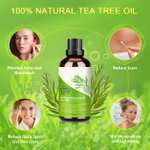 Aceite de Árbol de Té 100% Natural,100 ML Aceite Esenciale-Aceite de Acné,Tea Tree Oil Puro, Perfumado,Tratamiento Antiacné Contra la Piel