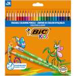 BIC Kids Evolution Illusion Lápices de Colores Borrables - Pack de 24