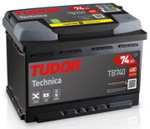 Tudor TB740 bateria de coche 12V 74Ah 680A, Gama Technica