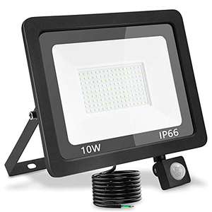 Foco LED con Sensor de Movimiento,10W cupón 10 €