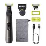 Philips OneBlade Pro 360 Face + Body (Modelo QP6552) – Recortadora y afeitadora eléctrica con peine de 20 longitudes y kit corporal