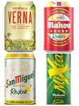 Recopilación Cervezas de limón Radler Packs de 24x33cl por menos de 13€. (Cerveza Verna, Mahou 5 estrellas, San Miguel, Mixta)
