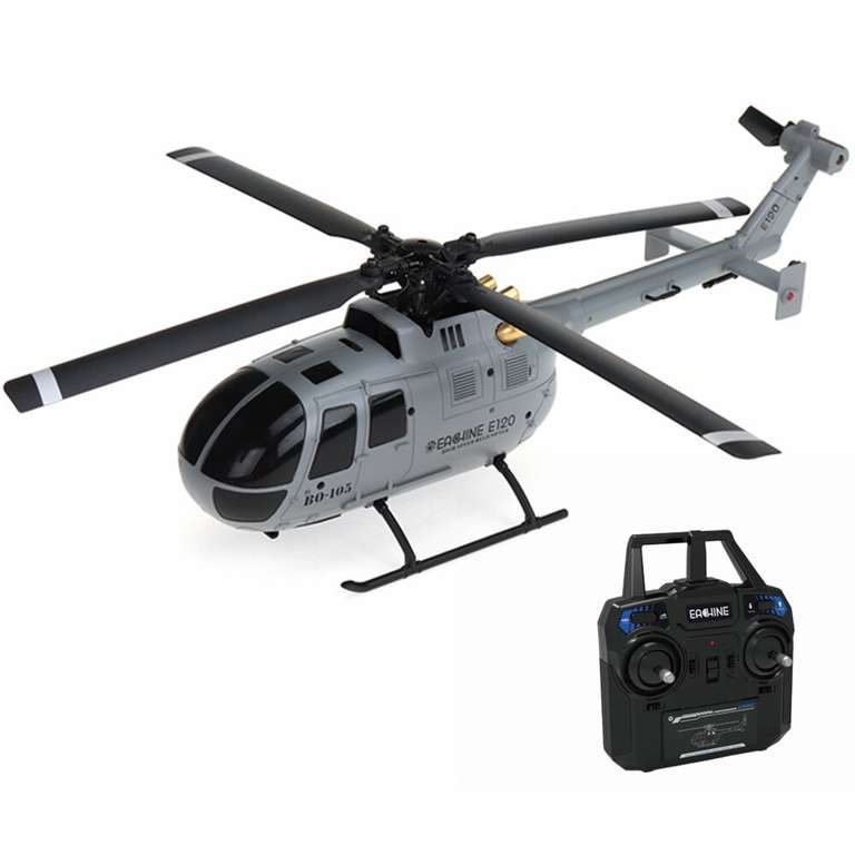 Eachine E120 2.4G 4CH 6 ejes helicóptero RC a escala RTF