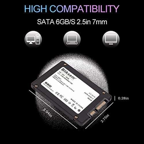 Bliksem SSD 240GB Internal Solid State Drives 2.5" SATA Ⅲ 3D NAND hasta 520 MB/s