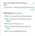 575€ p.p! 14 días de entradas a todos los parques de Disney World Orlando 14 dias a precio de 7 !! + photo pass +magic band