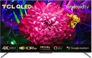 TV QLED TCL 50C715 - 4K UHD, Android TV, Dolby Vision/Atmos, HDR10 , Google Assistant (43" por 349€)