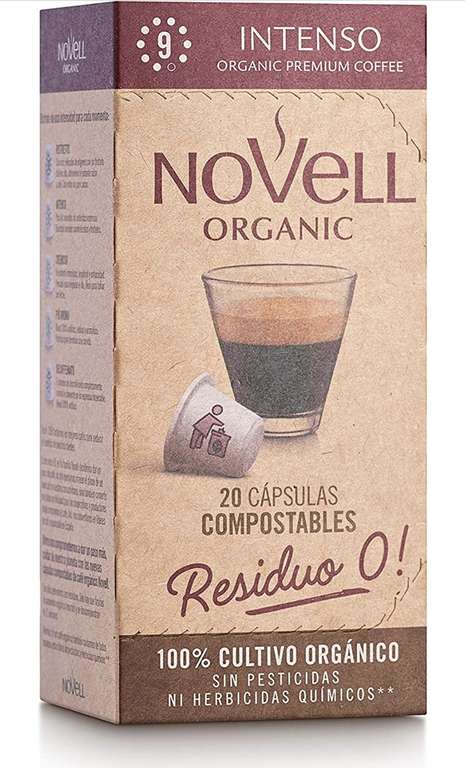 Cafés Novell Cápsulas Compostables Nespresso 20 unidades