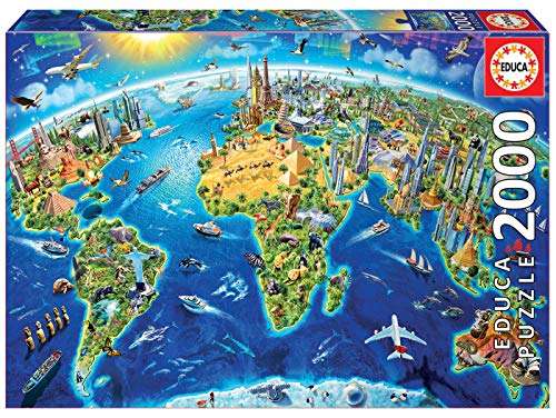 Educa - Símbolos del Mundo Puzzle, 2000 Piezas, Multicolor