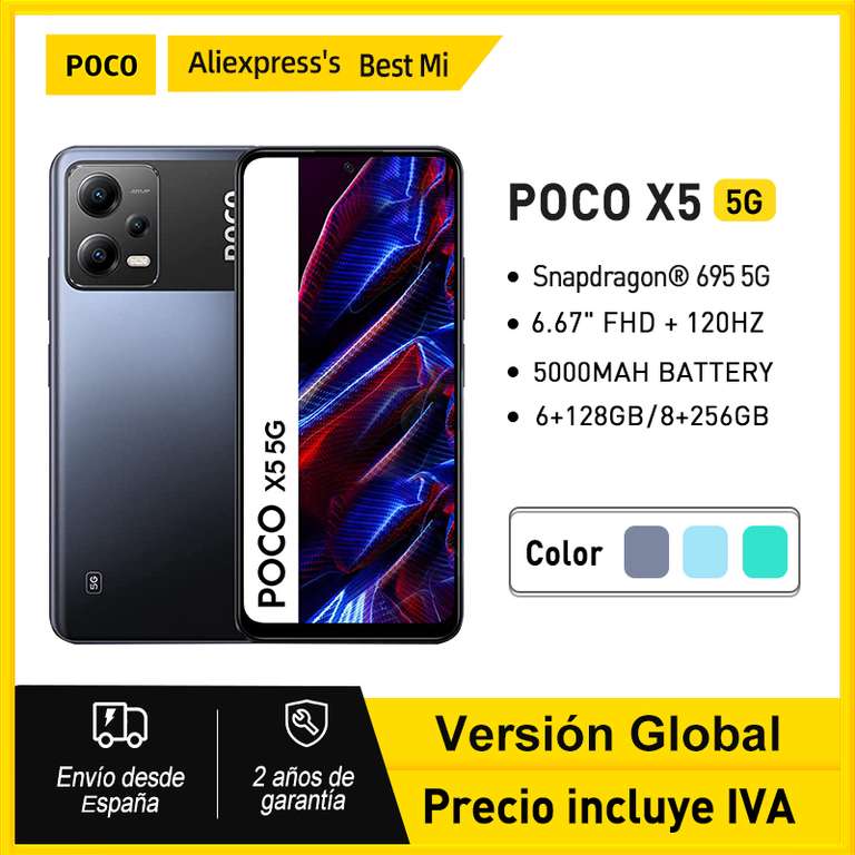 POCO X5 5G 8GB/256GB - Desde España