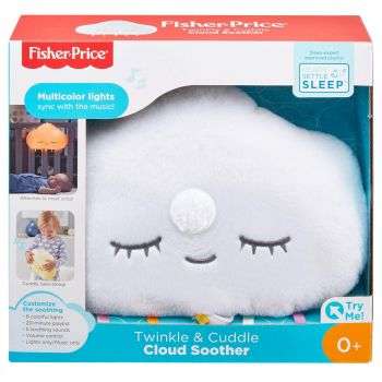 Fisher-Price - Nube Brilla y Duerme, relajante juguete para cuna (También en Amazon)