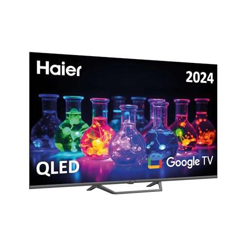 Haier QLED 4K UHD H50S80EUX - Smart TV 50", Google TV, Dolby Audio y Dolby Vision, HDR 10 [EXCLUSIVA MIEMBROS PRIME]