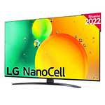 TV 43" LG 43NANO766QA - Smart TV webOS22, 4K Nanocell, Procesador de Gran Potencia 4K a5 Gen 5, compatible con formatos HDR 10, HLG y HGiG
