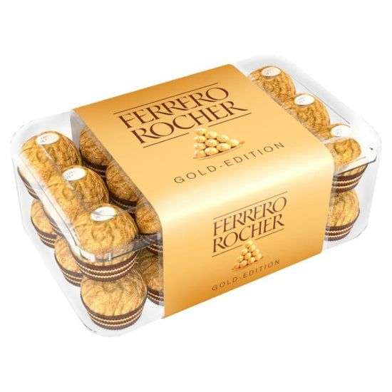 Ferrero Rocher Bombones 30 unidades estuche 375 gr (Caducidad: 18/05/2024)